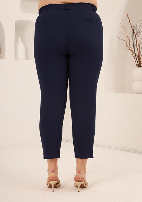 RMG - 1841 Kadın Lacivert Normal Bel Pantolon