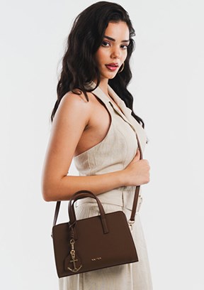 NAUTİCA Kahverengi Kadın Çapraz Çapra