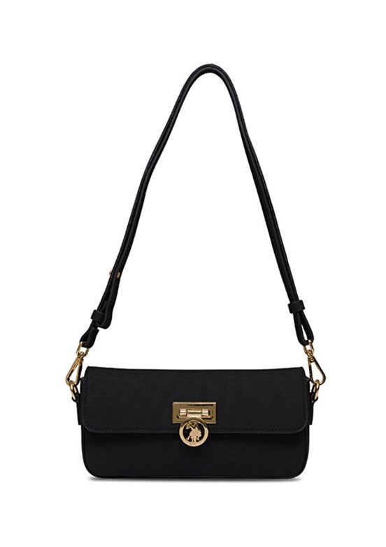 US POLO ASSN - US25668 Kadın Siyah Çapraz Çanta