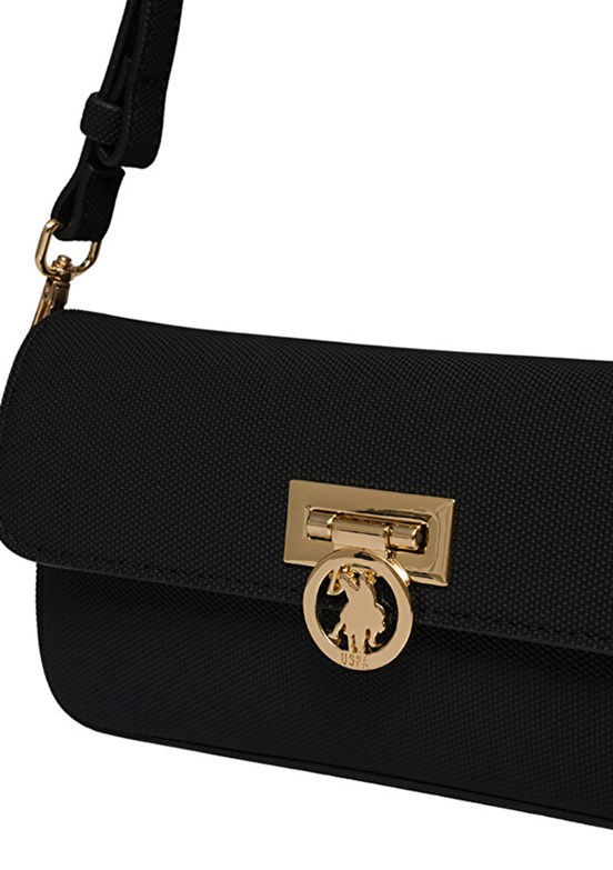 US POLO ASSN - US25668 Kadın Siyah Çapraz Çanta