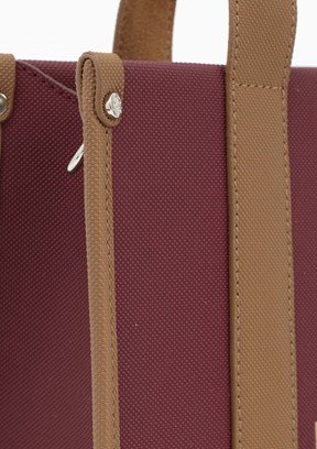 BENETTON Bordo-Camel Taş Kadın Kol Çantası