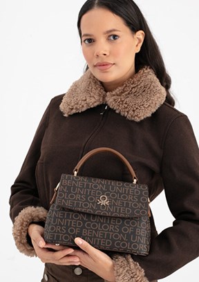 BENETTON Kahve-Taba Kadın El Çantası