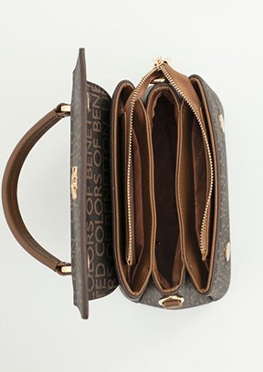 BENETTON Kahve-Taba Kadın El Çantası