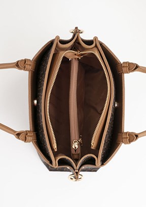 BENETTON Kahve-Taba Kadın El Çantası