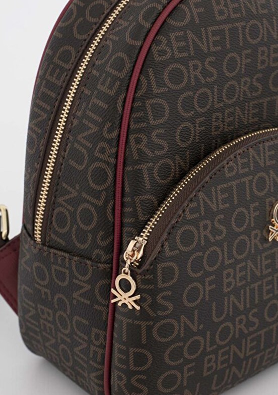 BENETTON Kahve-Bordo Kadın Sırt Çantası