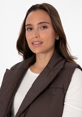 US POLO ASSN Kahverengi Kadın Basic Yelek