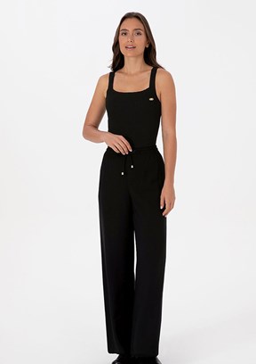 US POLO ASSN Siyah Kadın Relax Pantolon