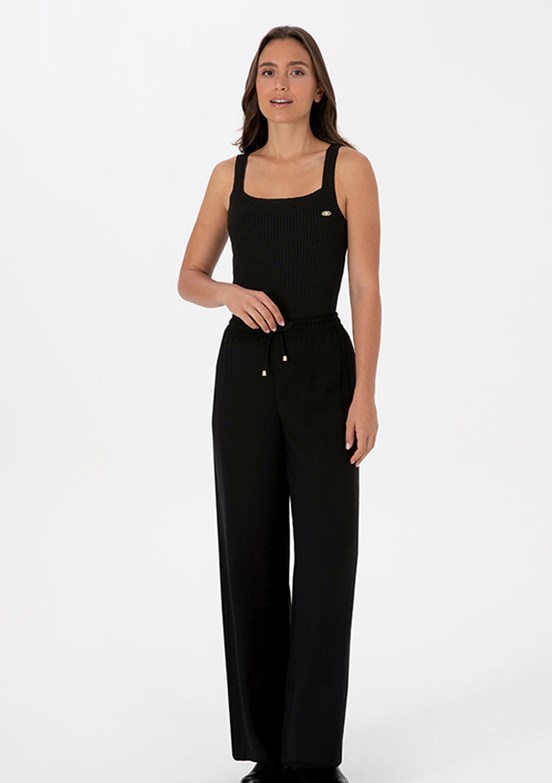 US POLO ASSN Siyah Kadın Relax Pantolon