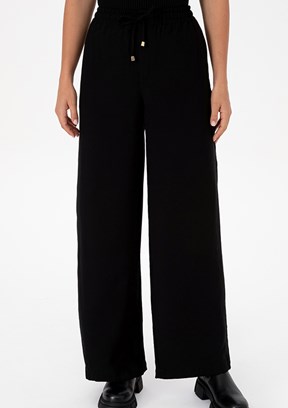 US POLO ASSN Siyah Kadın Relax Pantolon