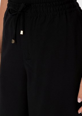 US POLO ASSN Siyah Kadın Relax Pantolon