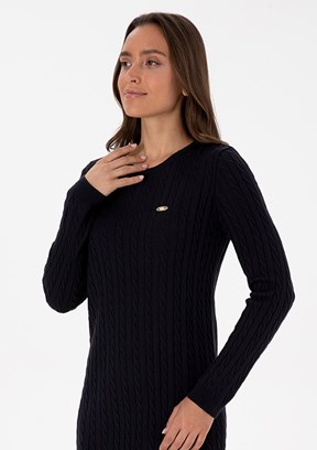 US POLO ASSN Lacivert Kadın Triko Elbise