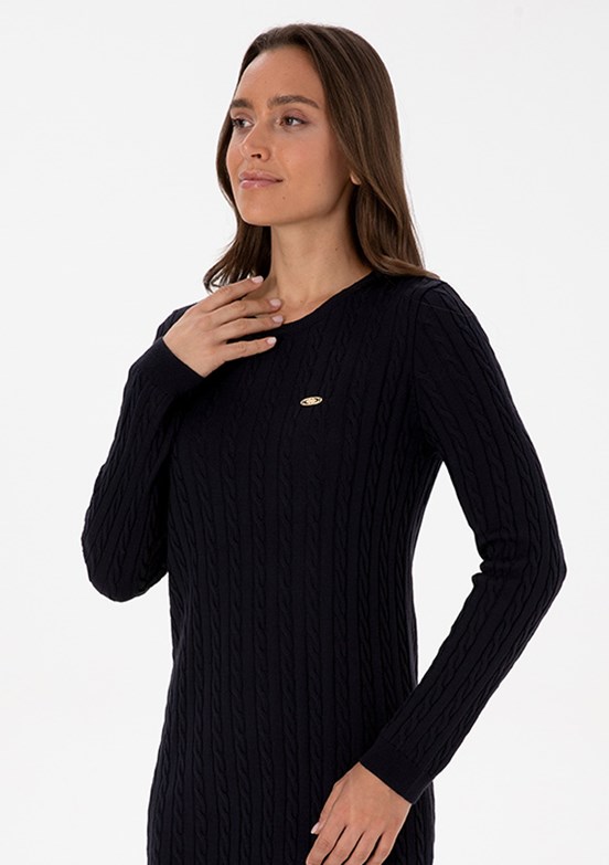 US POLO ASSN Lacivert Kadın Triko Elbise