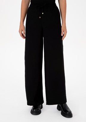 US POLO ASSN Siyah Kadın Relax Pantolon