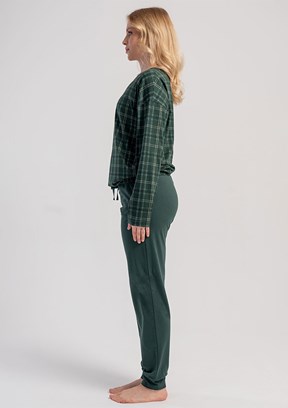 VİENETTA Yeşil Kadın Pijama Takımı