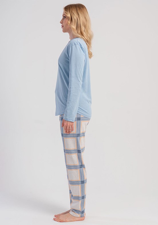 VİENETTA Mavi Kadın Pijama Takımı