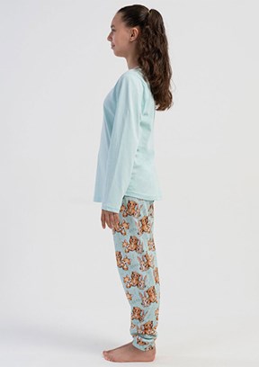 VİENETTA Yeşil Kız Çocuk Pijama Takımı