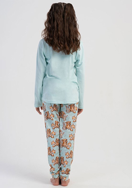 VİENETTA Yeşil Kız Çocuk Pijama Takımı