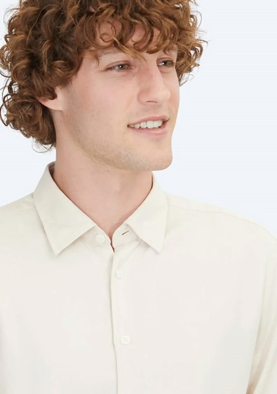 KİP Beyaz Erkek Uzun Kol Gömlek