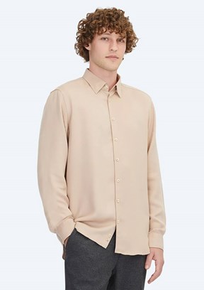 KİP Turuncu Erkek Uzun Kol Gömlek