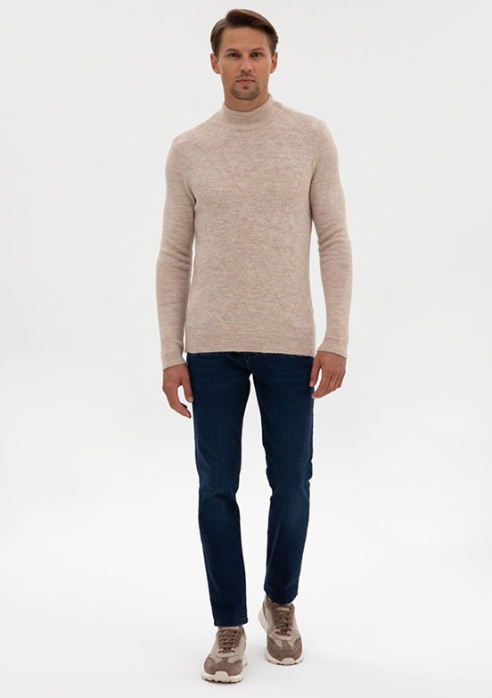 PİERRE CARDİN Lacivert Erkek Slim Jean Pantolon