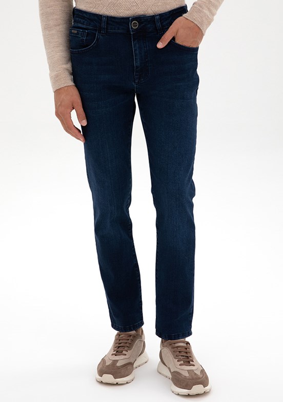 PİERRE CARDİN Lacivert Erkek Slim Jean Pantolon