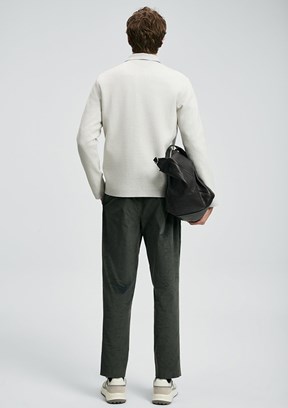 LUFİAN Bej Erkek Basic Hırka