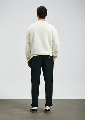 LUFİAN Beyaz Erkek Baskılı Sweatshirt