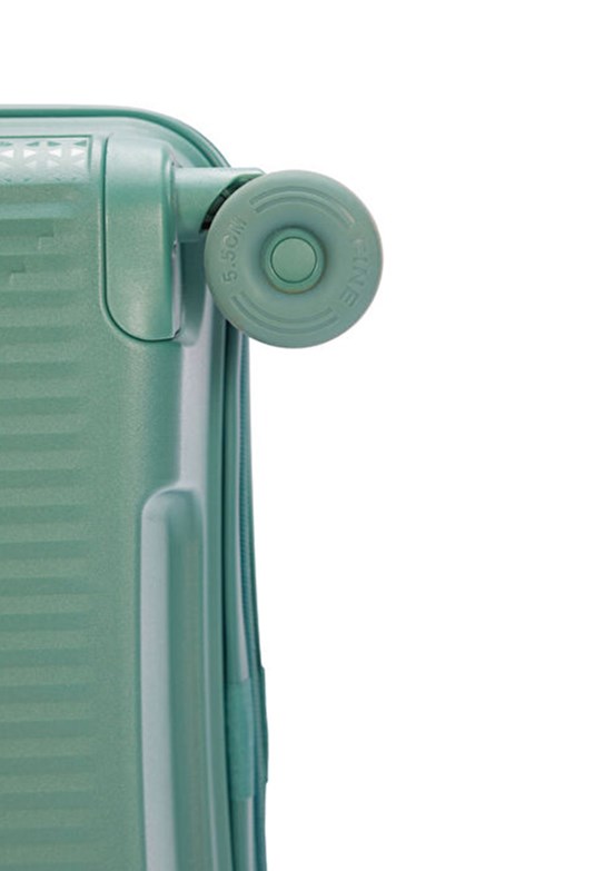 PİERRE CARDİN Yeşil Unisex Orta Valiz