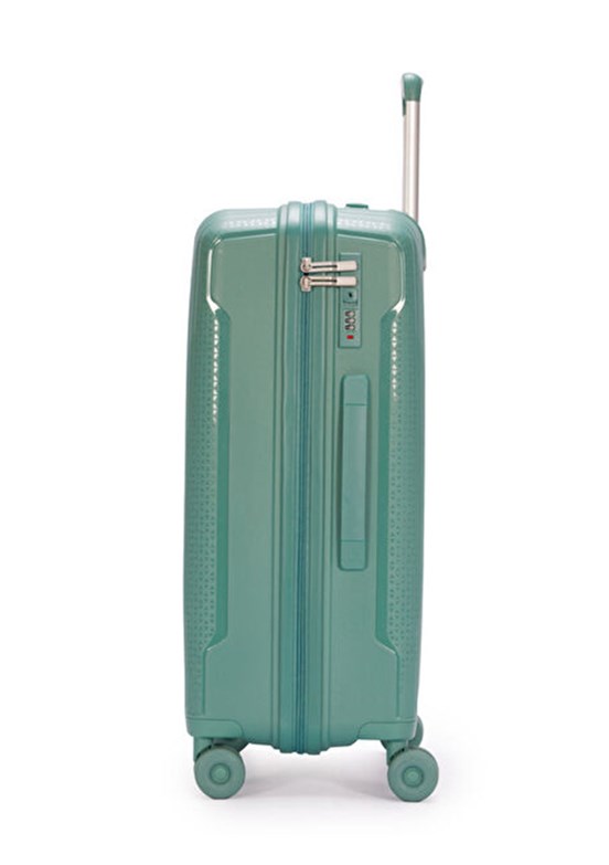 PİERRE CARDİN Yeşil Unisex Büyük Valiz