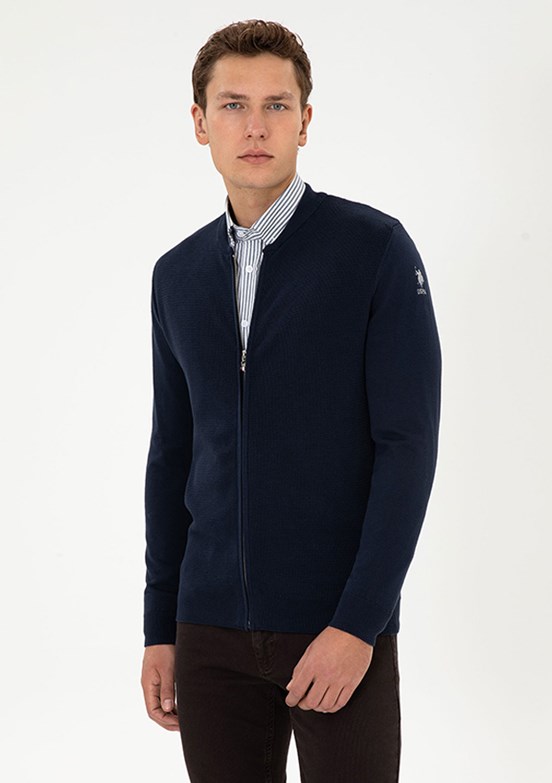 US POLO ASSN Lacivert Erkek Triko Hırka