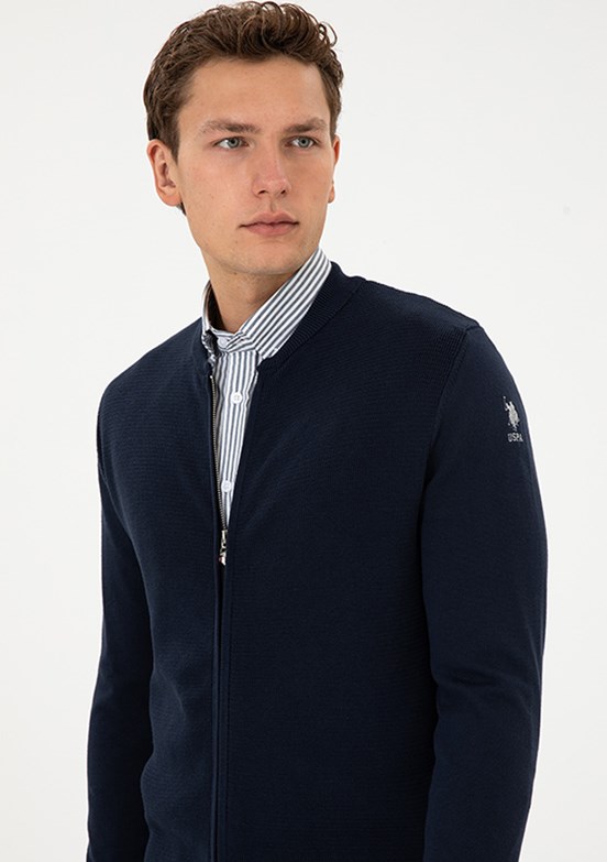 US POLO ASSN Lacivert Erkek Triko Hırka