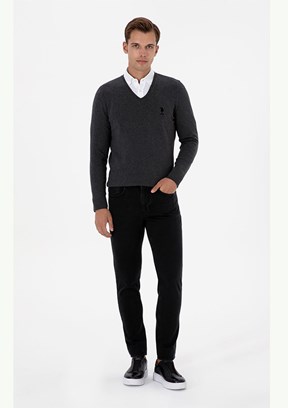 US POLO ASSN Siyah Erkek Slim Jean Pantolon