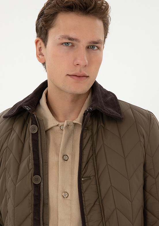 US POLO ASSN Yeşil Erkek Basic Mont