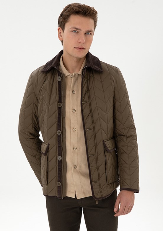US POLO ASSN Yeşil Erkek Basic Mont