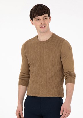 US POLO ASSN Yeşil Erkek Slim Kazak