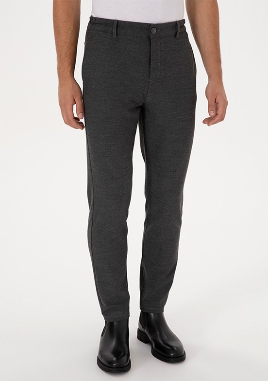 US POLO ASSN Gri Erkek Chino Pantolon