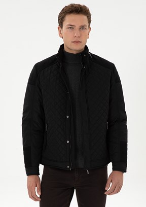 US POLO ASSN Siyah Erkek Basic Mont