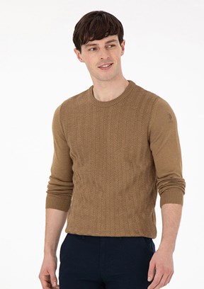 US POLO ASSN Yeşil Erkek Slim Kazak