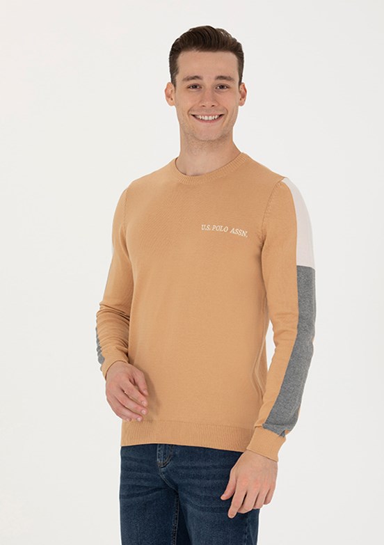 US POLO ASSN Bej Erkek Regular Kazak