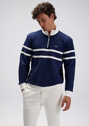 ELLESSE Lacivert Erkek Fermuarlı Sweatshirt