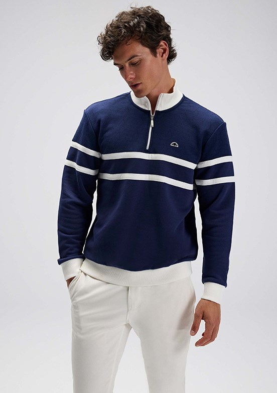 ELLESSE Lacivert Erkek Fermuarlı Sweatshirt