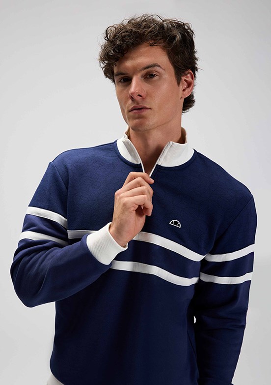 ELLESSE Lacivert Erkek Fermuarlı Sweatshirt
