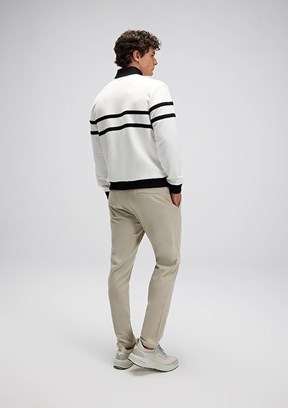 ELLESSE Beyaz Erkek Fermuarlı Sweatshirt