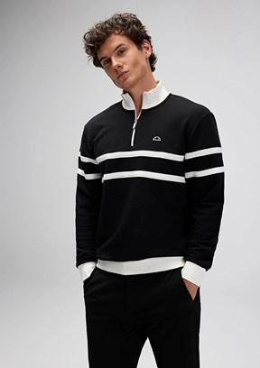 ELLESSE Siyah Erkek Fermuarlı Sweatshirt