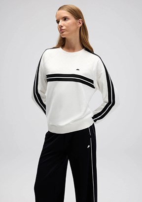 ELLESSE Beyaz Kadın Fermuarsız Kapüşonsuz Sweatshirt