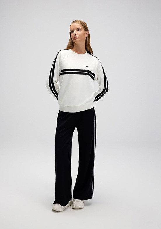 ELLESSE Beyaz Kadın Fermuarsız Kapüşonsuz Sweatshirt