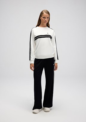 ELLESSE Beyaz Kadın Fermuarsız Kapüşonsuz Sweatshirt