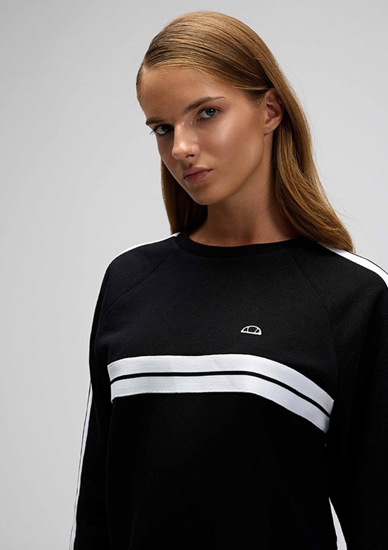 ELLESSE Siyah Kadın Fermuarsız Kapüşonsuz Sweatshirt