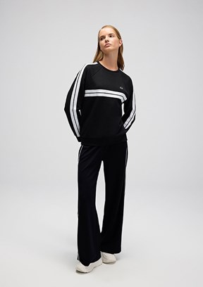 ELLESSE Siyah Kadın Fermuarsız Kapüşonsuz Sweatshirt