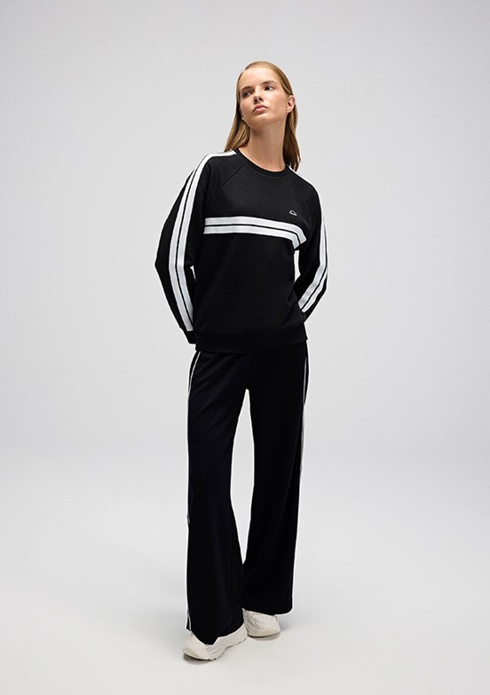 ELLESSE Siyah Kadın Fermuarsız Kapüşonsuz Sweatshirt